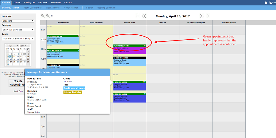 rules to manage your appointments within your online scheduling software