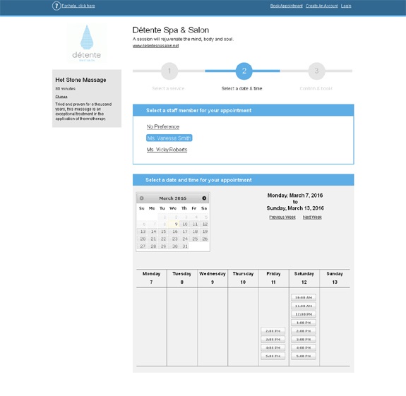 online appointment booking rules