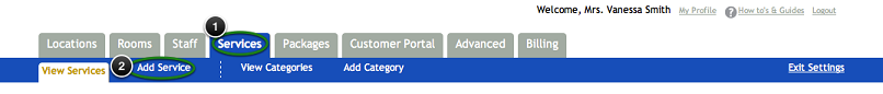 adding services for online appointment scheduling software